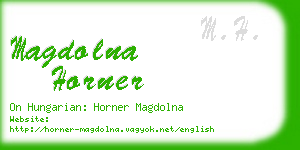 magdolna horner business card